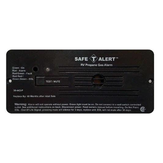 SafeTAlert 30 Series 12V RV Propane Alarm  Black 30442PBL