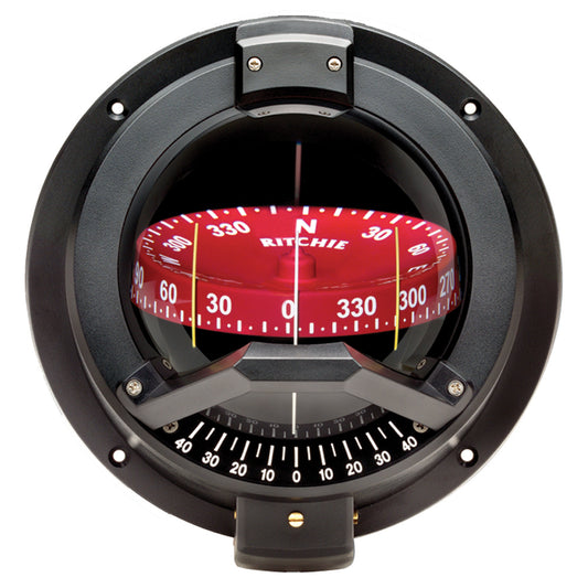 Ritchie BN202 Navigator Compass  Bulkhead Mount  Black BN202