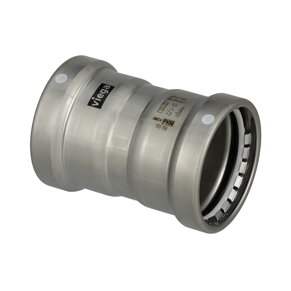 Viega MegaPress 316 FKM 212 Coupling wStop 98375