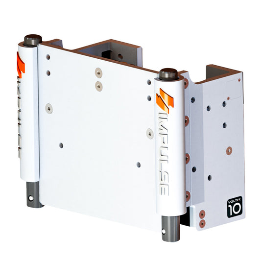 IMPULSE XL 10 Set Back Electric Jack Plate wStandard Control  White Cerakote 75073W