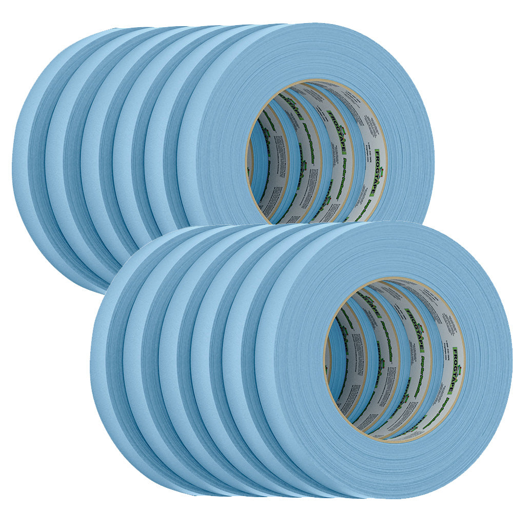 FrogTape CP 250 MediumHigh Adhesion Masking Tape  18MM x 55M x 12Pack  Light Blue  Rated f250F 105770