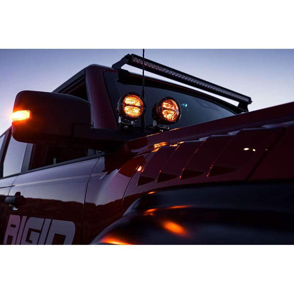 RIGID Industries 360Series RGBW 4 Offroad Spot Beam wRGBW Backlight Pods  Set of 2 36402