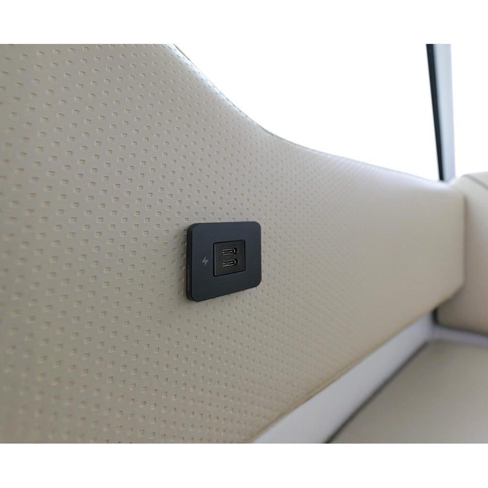 Scanstrut TILE USBC Interior Charging Socket  1224V  Black Bezel SCTILE20