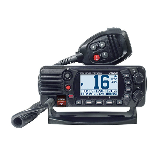Standard Horizon GX1410B Eclipse Series 25W Fixed Mount VHF  Black GX1410B