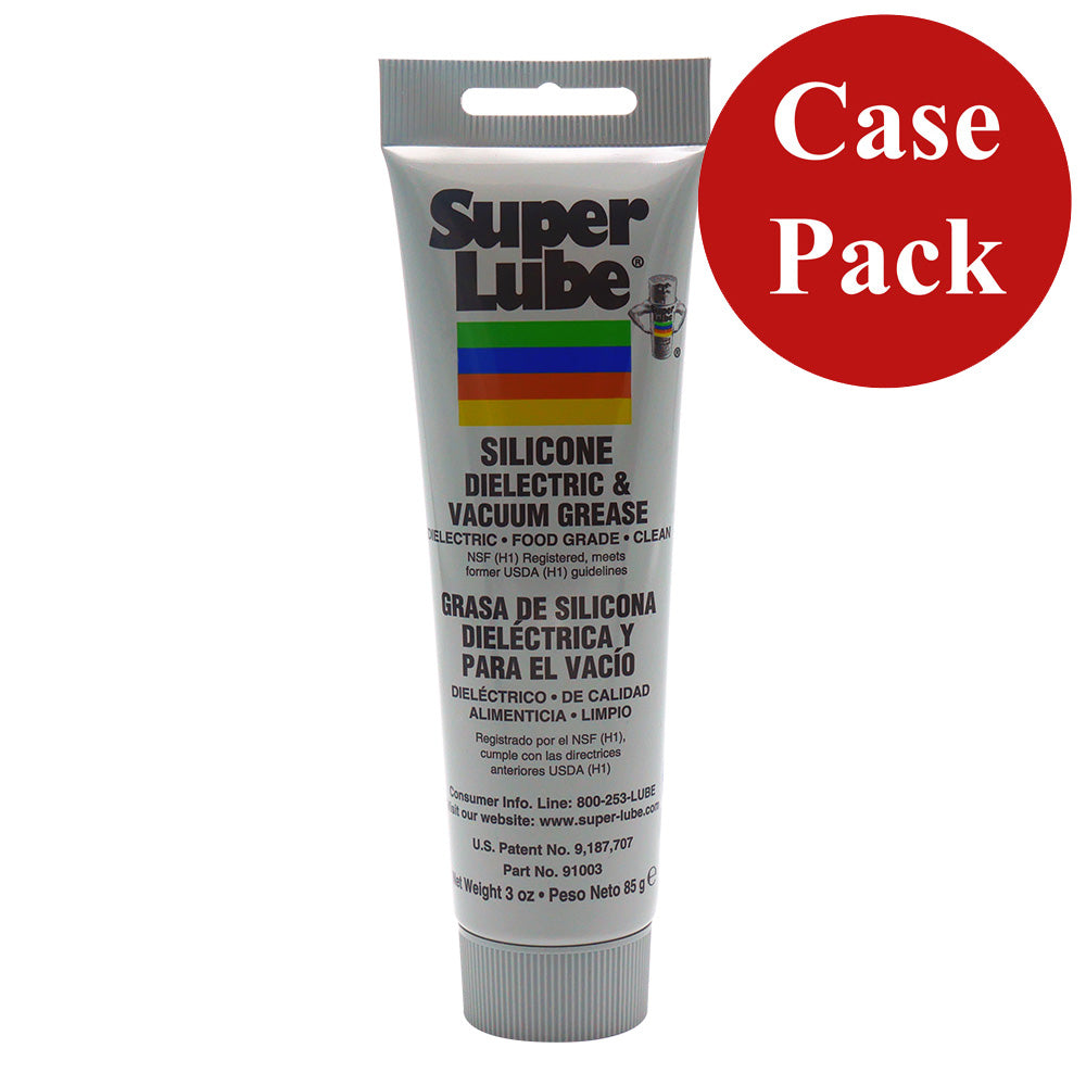 Super Lube Silicone Dielectric  Vacuum Grease  3oz Tube Case of 12 91003CASE