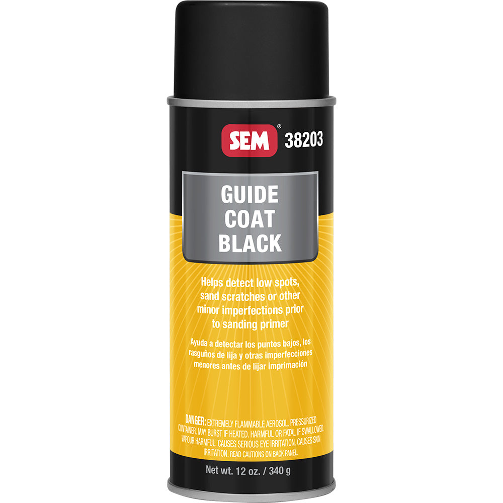 SEM Guide Coat  16oz Aerosol Can  Black 38203
