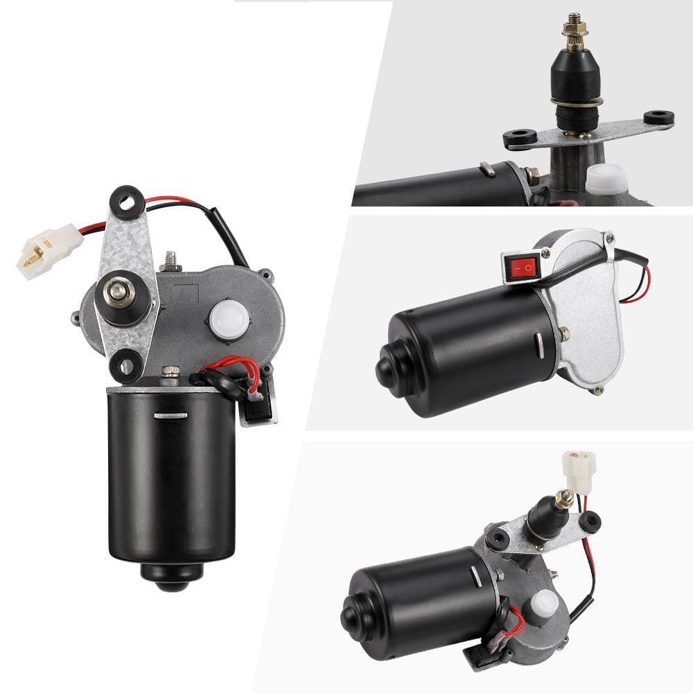 12V Electric Windshield Wiper Washer Kit for Polaris RZR, Ranger, Can-Am