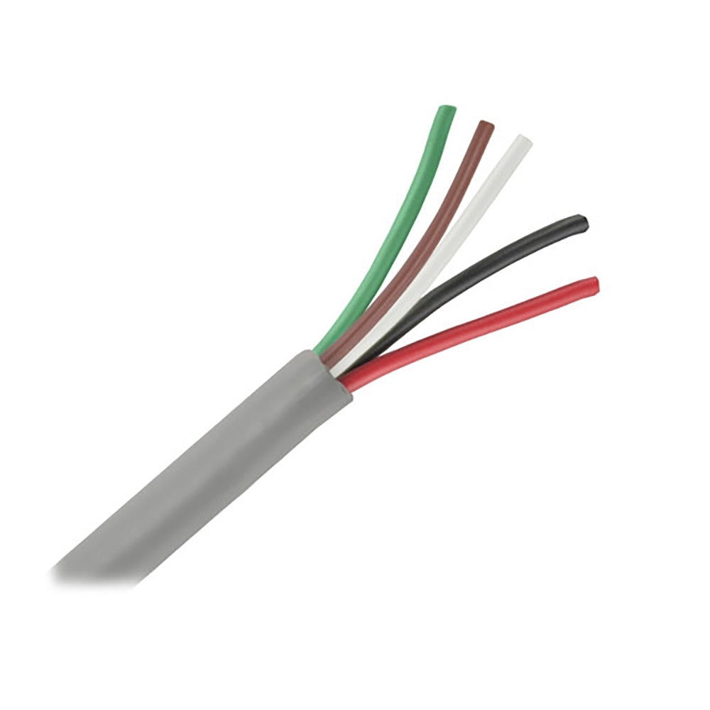 Pacer Unshielded 5 Conductor Cable  25  185 AWG  Green Brown White Black  Red M18525
