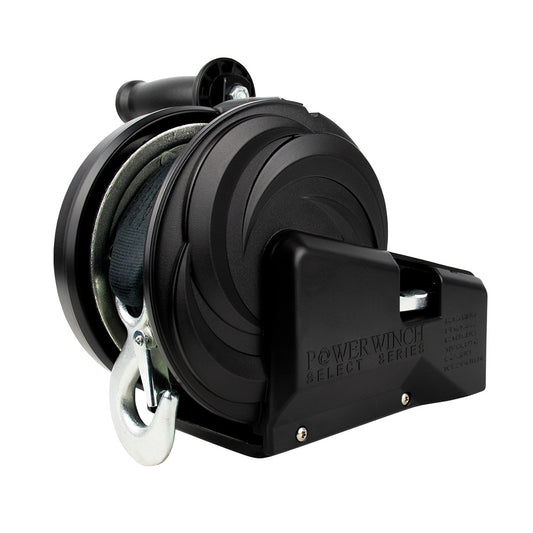Powerwinch Select Series Winch 2000lb 2 Speed 6 Crank Arm  Carbon Black 21400W20006BR
