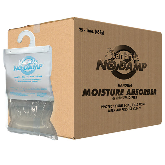 Star brite No Damp Moisture Absorber  Dehumidifier Hanging Bag  16 oz 25 Pack 85472