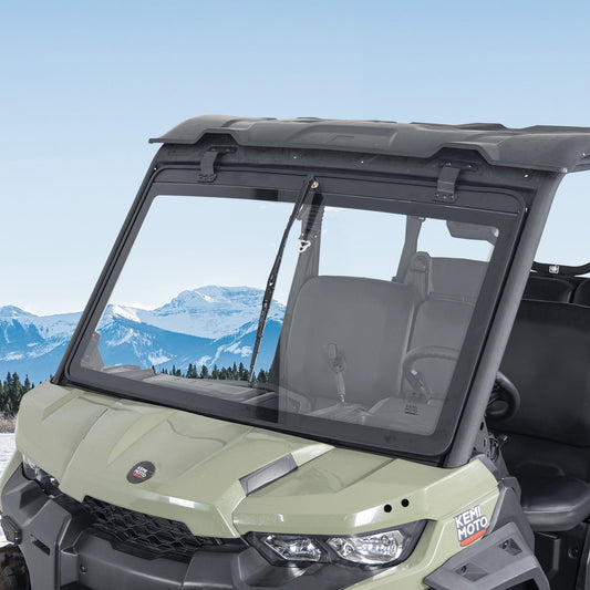 Can-Am Defender Glass Windshield with Manual Wipers (2016–2026)