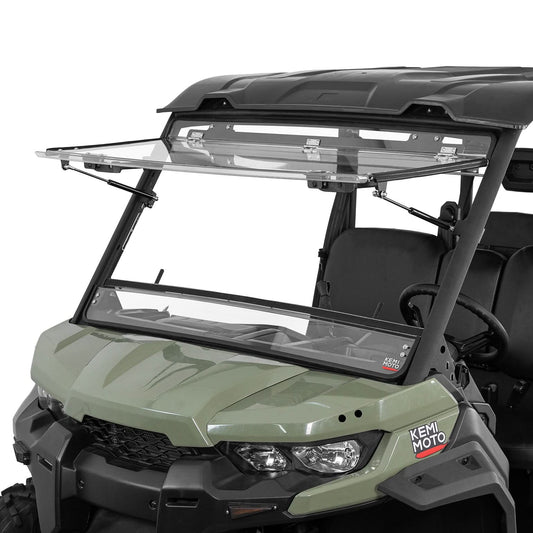 3-in-1 Flip Scratch-Resistant Windshield for Can-Am Defender & Defender Max HD5/HD8/HD10