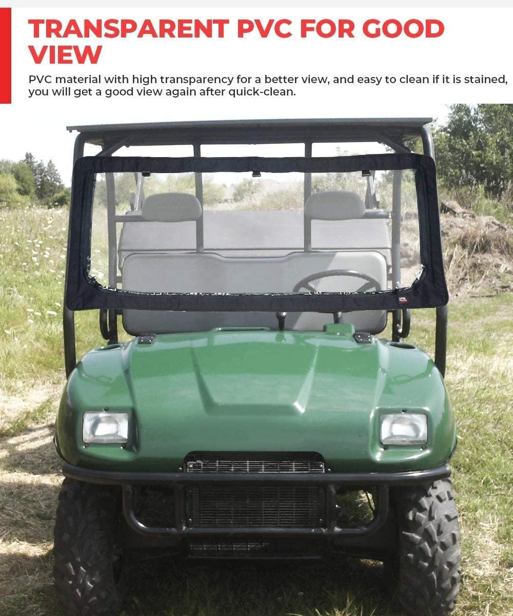 Front Mule Instant Windshield For Kawasaki Mule2500/3000/Polaris Ranger