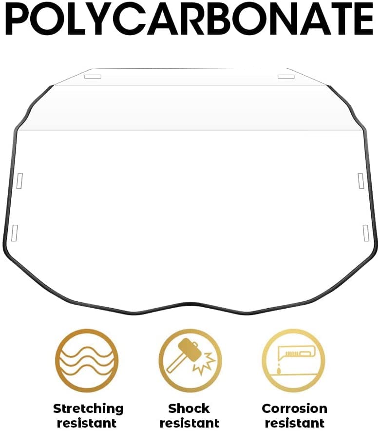 Full Windshield & Windshield Wiper & Windshield Washer for Can-Am Maverick X3