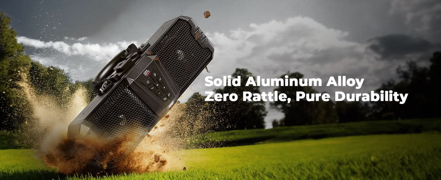 Midnight 40 16' Bluetooth Sound Bar –2025 Compact RGB UTV Speaker for Golf Cart, ATV, Polaris RZR