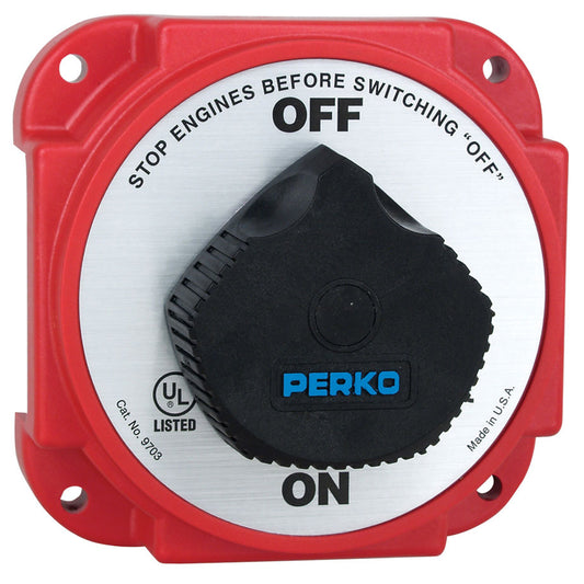 Perko 9703DP Heavy Duty Battery Disconnect Switch w Alternator Field Disconnect 9703DP
