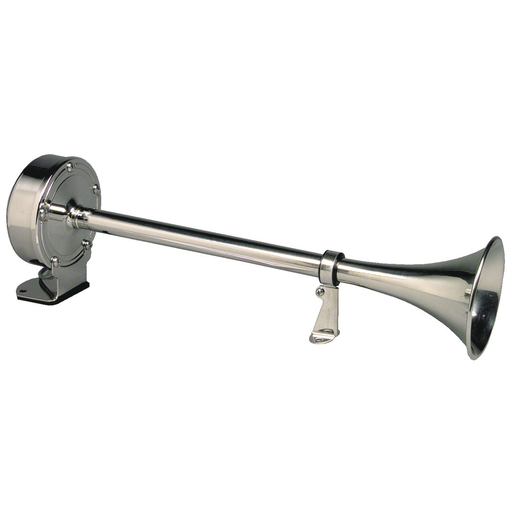 Schmitt Marine Deluxe AllStainless Single Trumpet Horn  12V 10027