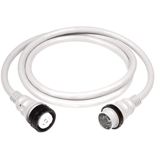 Marinco 50Amp 125250V Shore Power Cable  25  White 6152SPPW25