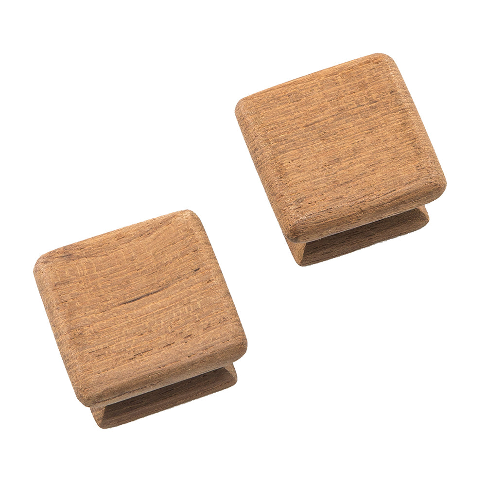 Whitecap Teak Square Drawer Knob  118  2 Pack 60130A