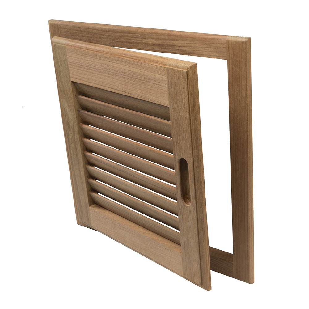 Whitecap Teak Louvered Door  Frame  Right Hand  15 x 15 60722