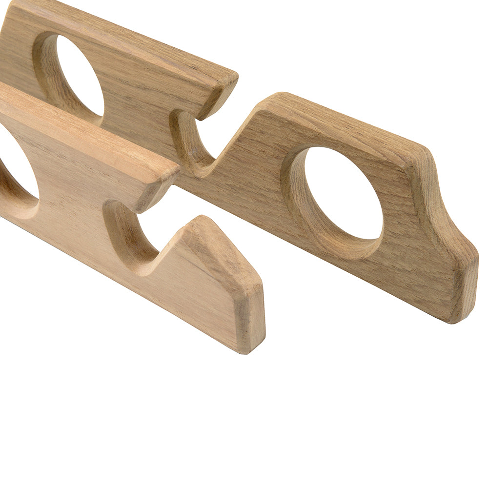 Whitecap Teak SixRod Storage Rack  Pair 60614