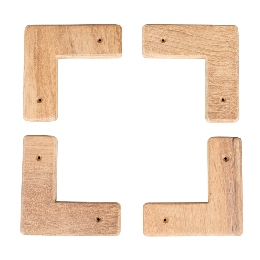 Whitecap Teak CoolerBox Chocks  4 Pack 60329
