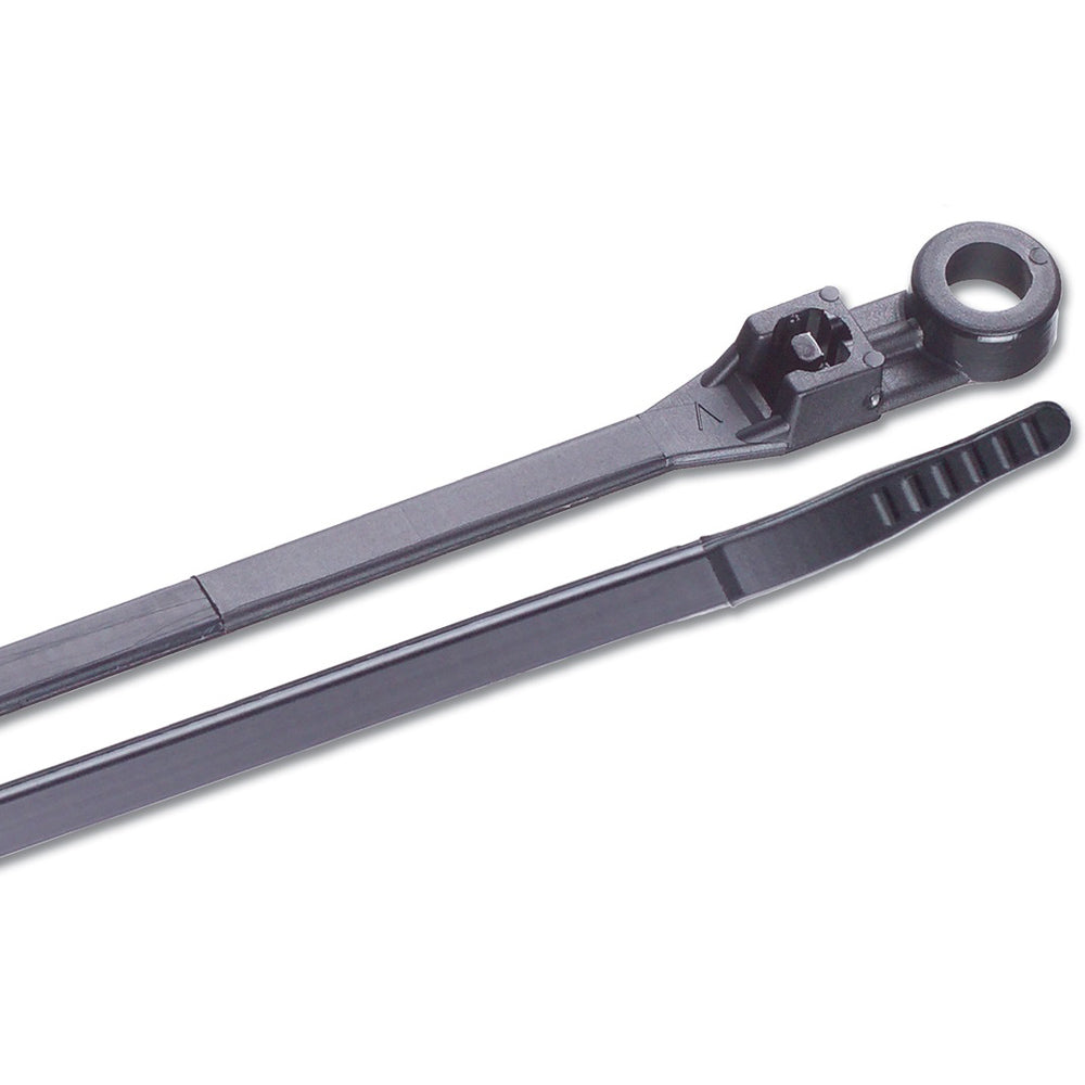 Ancor 6 UV Black Mounting Cable Zip Ties  25 Pack 199252