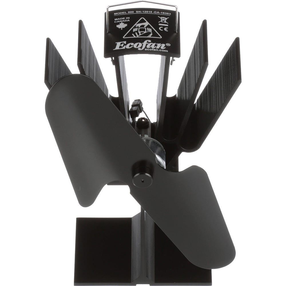Ecofan by Caframo Original Heat Powered Stove Fan  Black Blade 800CAXBX