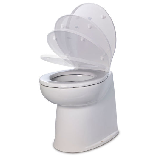 Jabsco 17 Deluxe Flush Fresh Water Electric Toilet wSoft Close Lid  12V 580403012