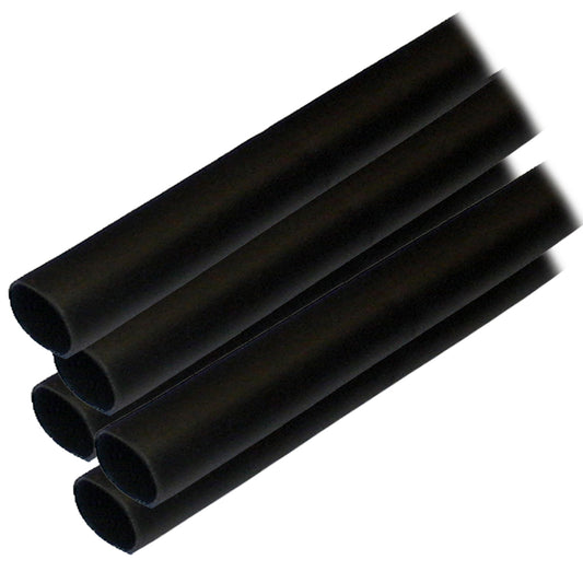 Ancor Adhesive Lined Heat Shrink Tubing ALT  12 x 6  5Pack  Black 305106
