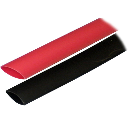 Ancor Adhesive Lined Heat Shrink Tubing ALT  34 x 3  2Pack  BlackRed 306602