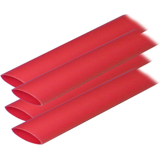 Ancor Adhesive Lined Heat Shrink Tubing ALT  34 x 6  4Pack  Red 306606