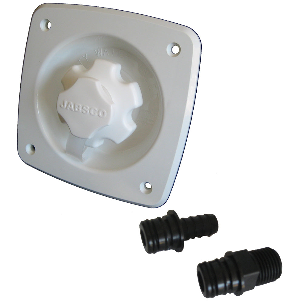 Jabsco Water Pressure Regulator  Flush Mount  White 444121045