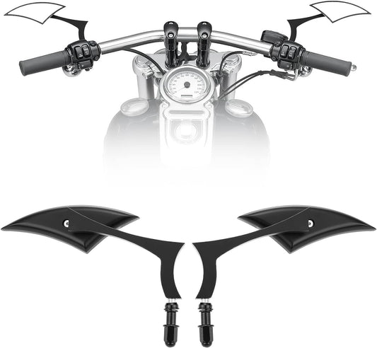 Black Spear Blade Mirrors for Street Glide Electra Glide Softail Dyna