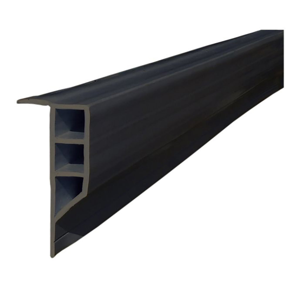 Dock Edge Standard PVC Full Face Profile  16 Roll  Black 1163F