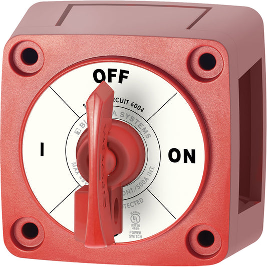 Blue Sea 6004 Single Circuit ONOFF wLocking Key  Red 6004