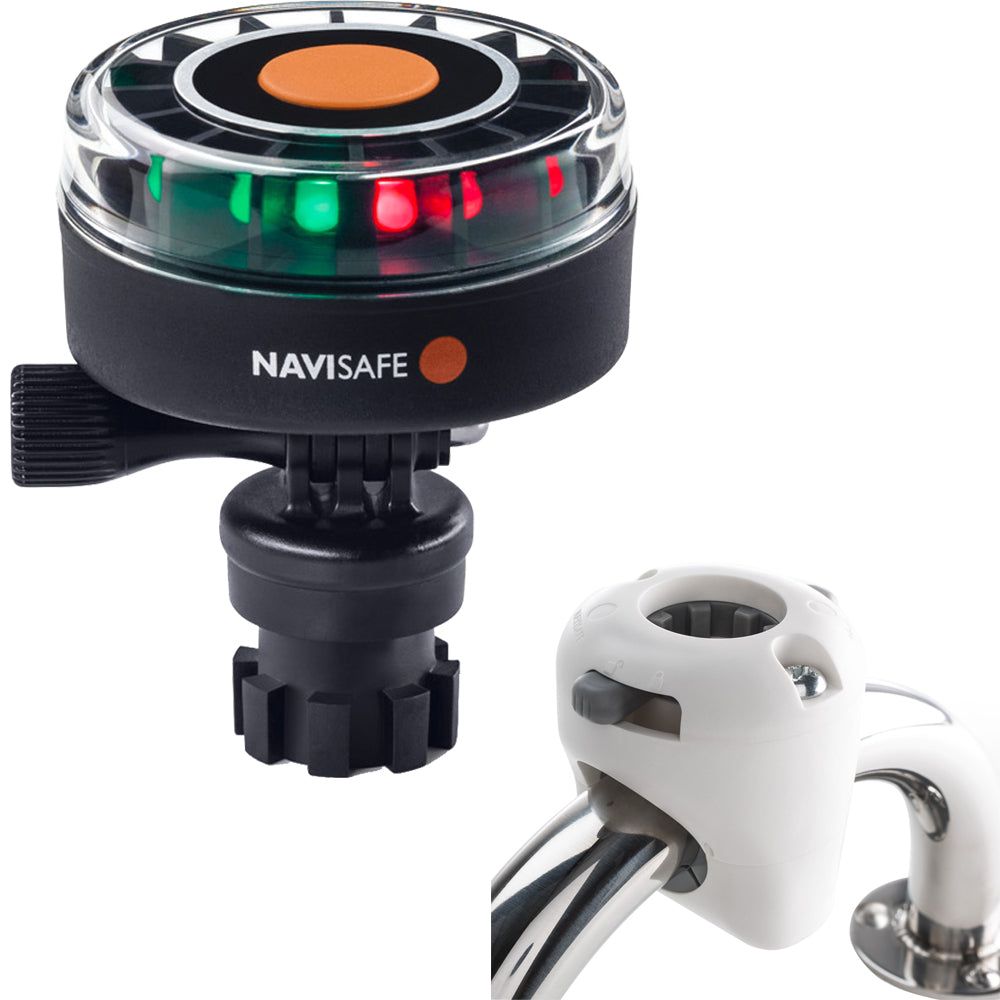 Navisafe Navilight 2NM Tricolor wNavimount Base  Rail Mount  White 340KIT3