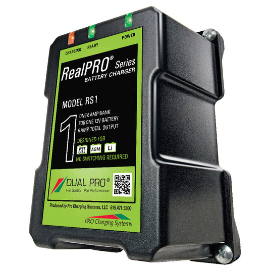 Dual Pro RealPRO Series Battery Charger  6A  1Bank  12V RS1