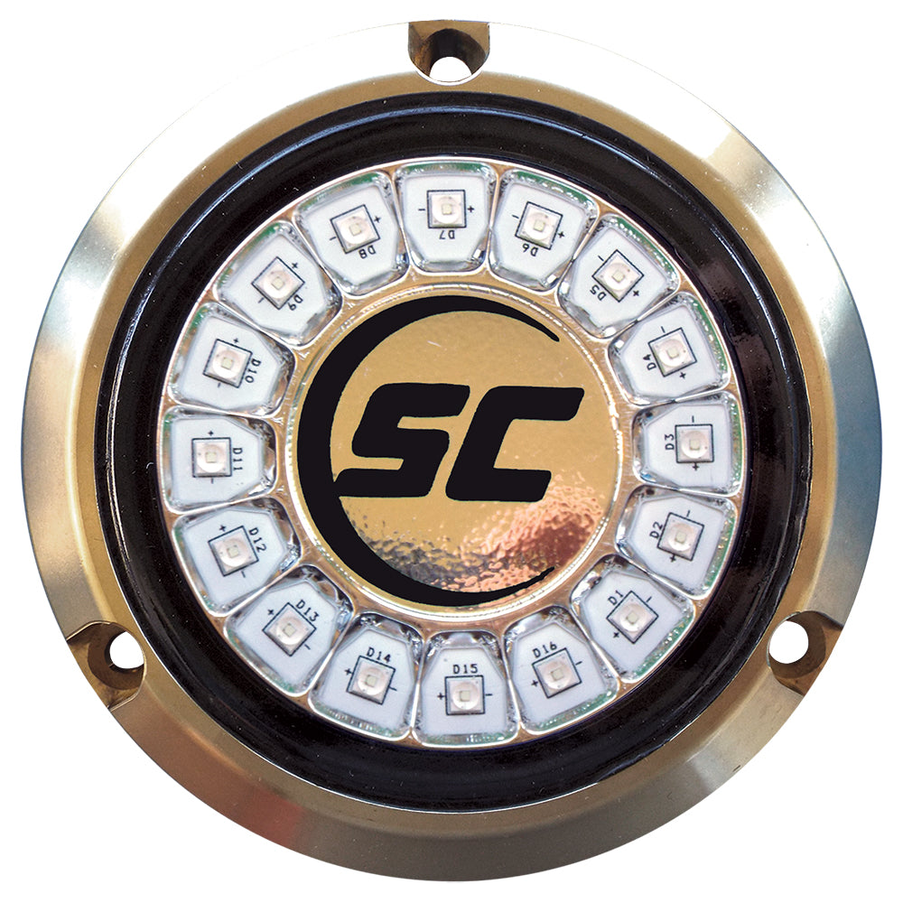 ShadowCaster Great White Single Color Underwater Light  16 LEDs  Bronze SCR16GWBZ10