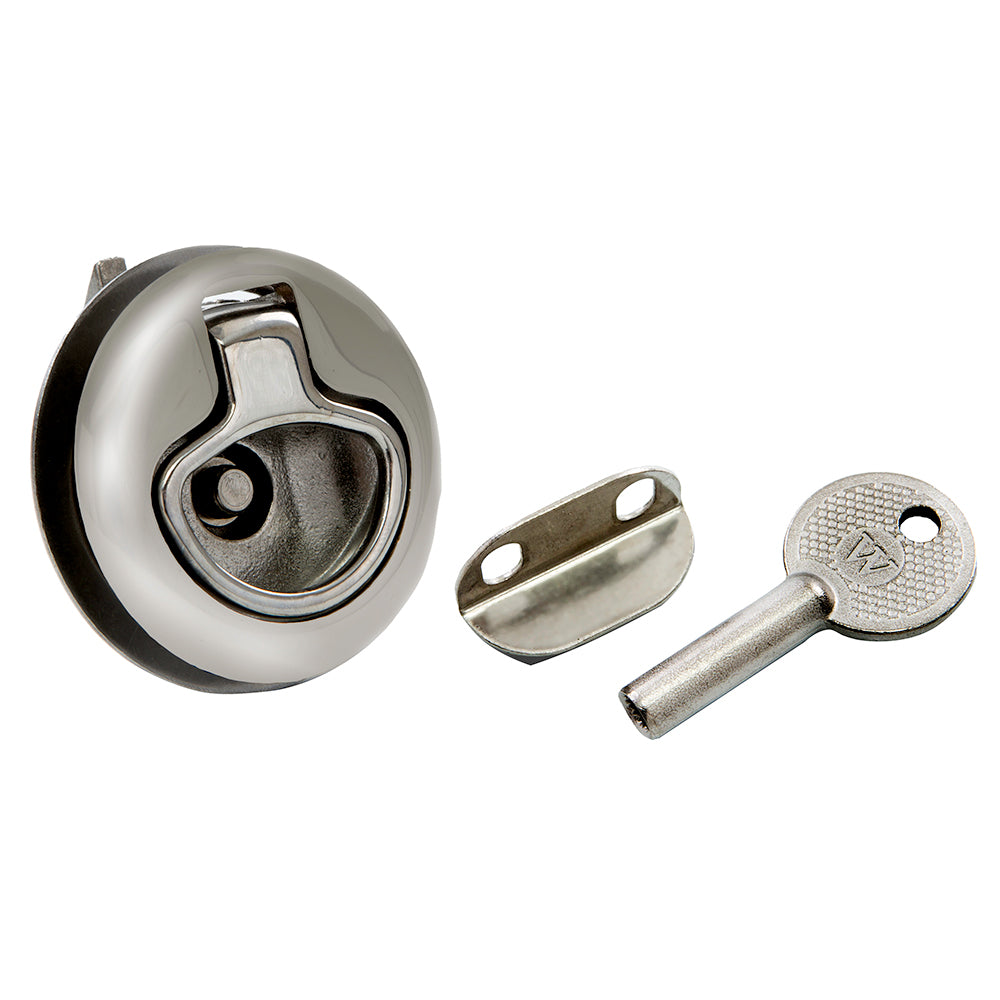 Whitecap Mini Slam Latch Stainless Steel Locking Pull Ring 6138C
