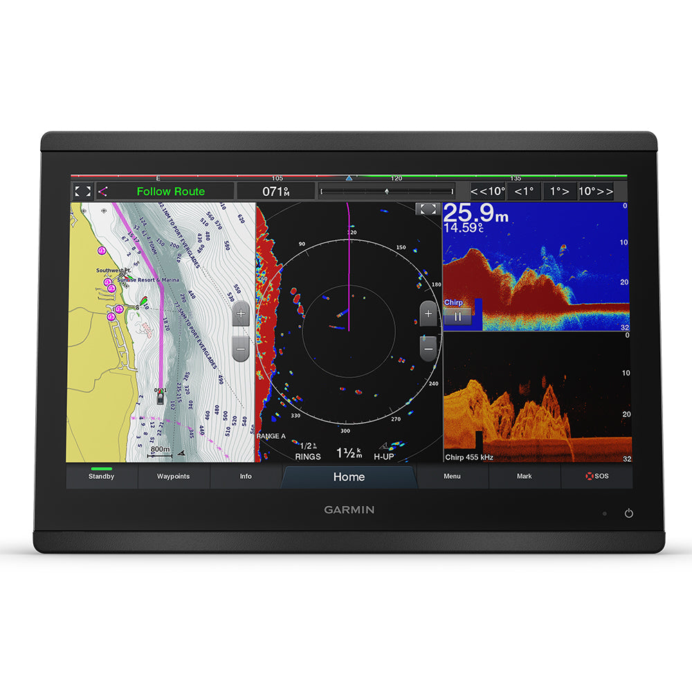 Garmin GPSMAP 8416xsv 16 ChartplotterSounder Combo wWorldwide Basemap  Sonar 0100209302