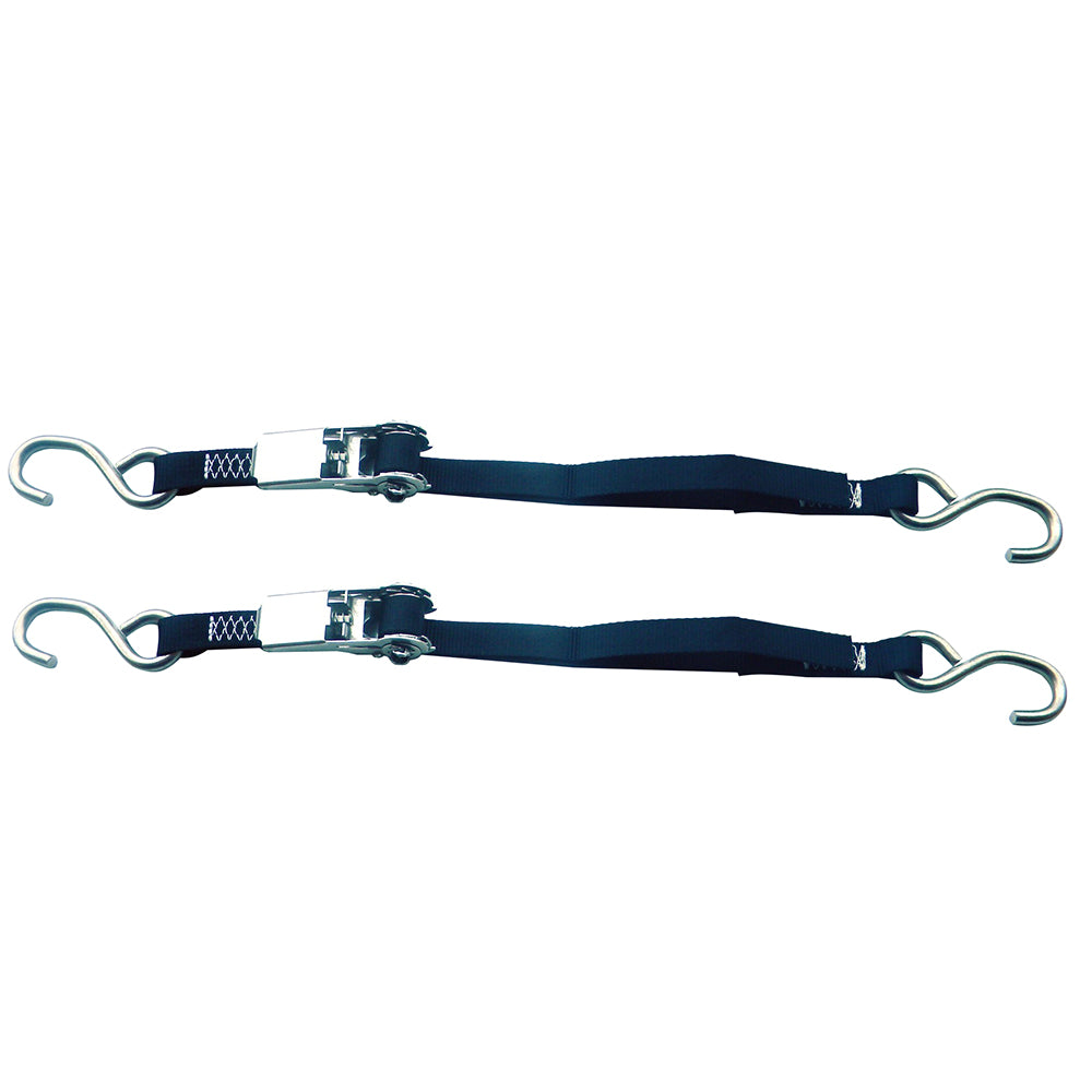 Rod Saver Stainless Steel Ratchet TieDown  1 x 4  Pair SSRTD4