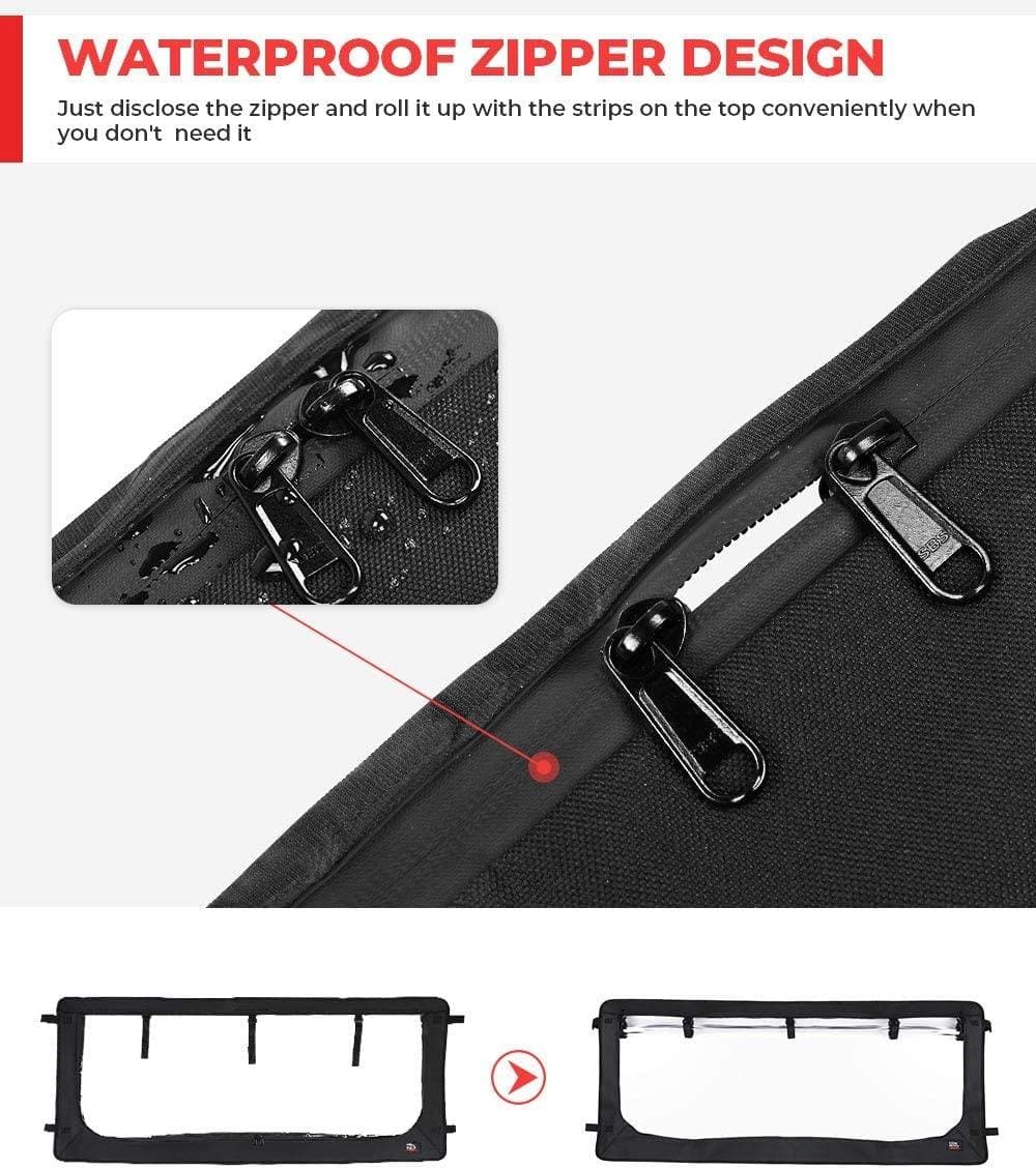 Kawasaki Mule2500/3000 & Polaris Ranger Front Mule Instant Windshield - KEMIMOTO