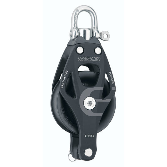 Harken 60mm Single Aluminum Element Block wSwivel  Becket 6261