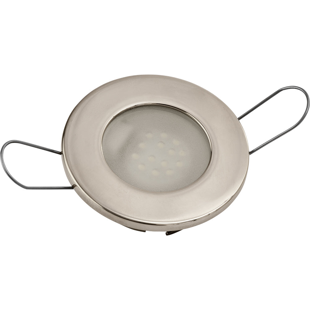 SeaDog LED Overhead Light  Brushed Finish  60 Lumens  Frosted Lens  Stamped 304 Stainless Steel 4042323