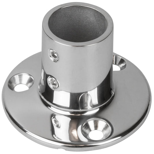 SeaDog Rail Base Fitting 234 Round Base 90 316 Stainless Steel  1 OD 2809011