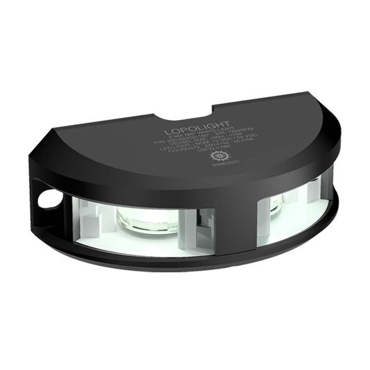 Lopolight Series 200024  Navigation Light  2NM  Vertical Mount  White  Black Housing 200024G2B