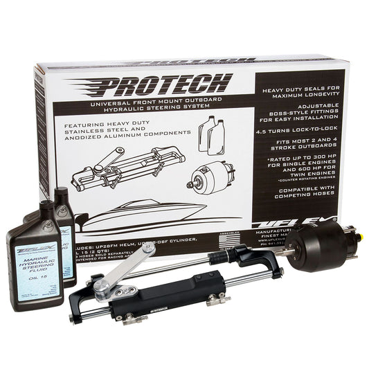 Uflex PROTECH 21 Front Mount OB Hydraulic System  Includes UP28 FM Helm Oil  UC128TS2 Cylinder  No Hoses PROTECH 21