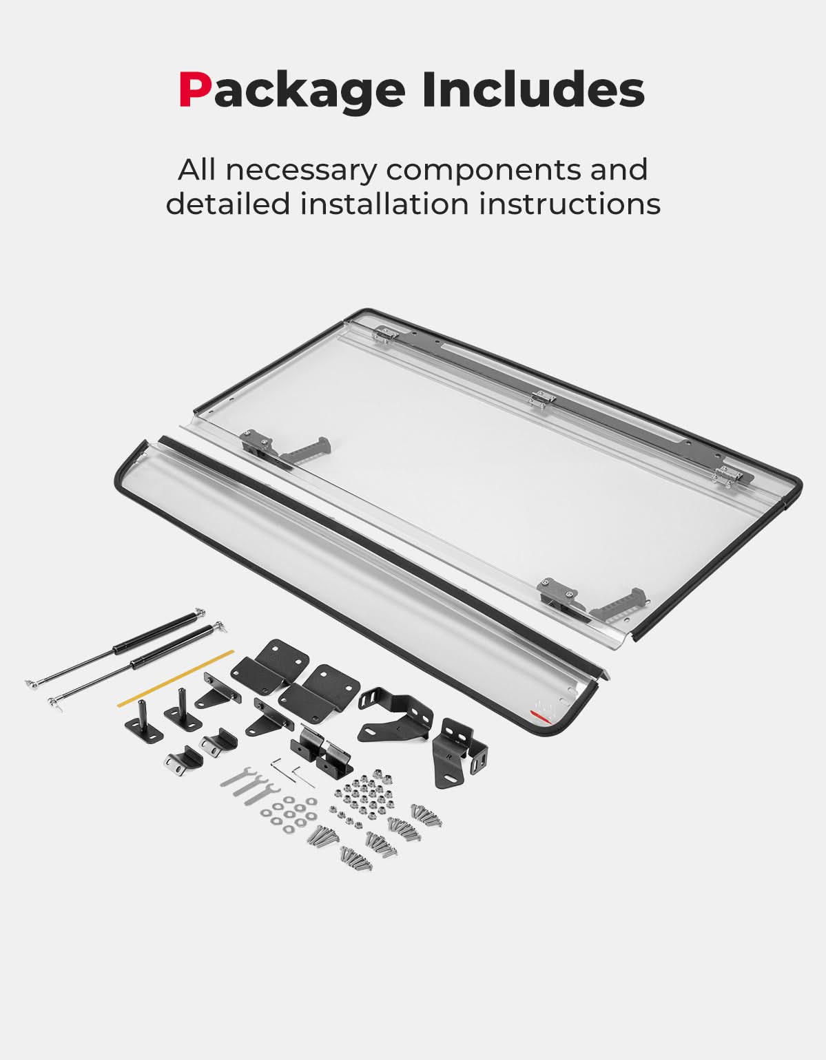 3-in-1 Flip Scratch-Resistant Windshield for Can-Am Defender & Defender Max HD5/HD8/HD10