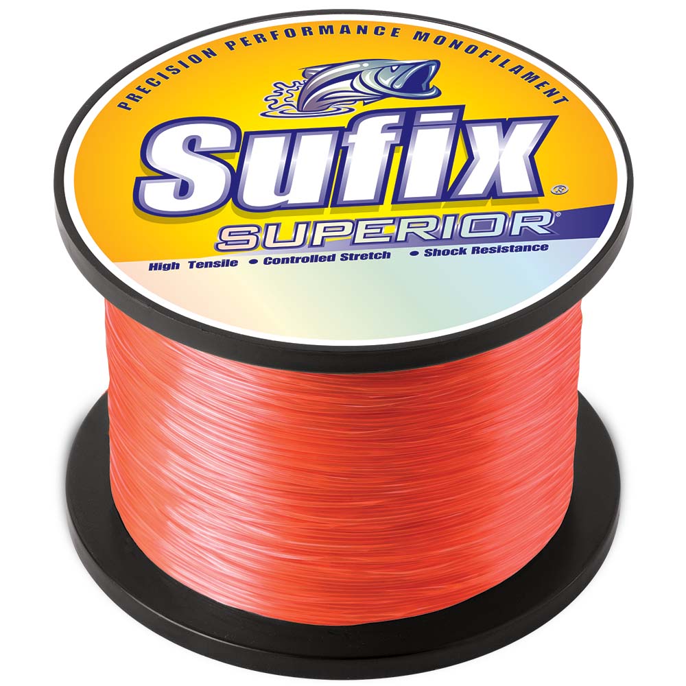 Sufix Superior Neon Fire Monofilament  8lb  1720 yds 636108